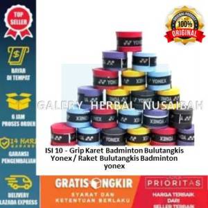 ISI 10 - Grip Karet Badminton Bulutangkis Yonex / Raket Bulutangkis Badminton yonex