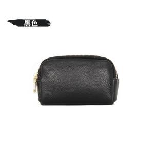 Smart King New Women Cowhide Simple Fashion Mini Clutch Bag Three Zipper Coin Purse Key Holder Case Purse Genuine Cow Leather Short Wallet