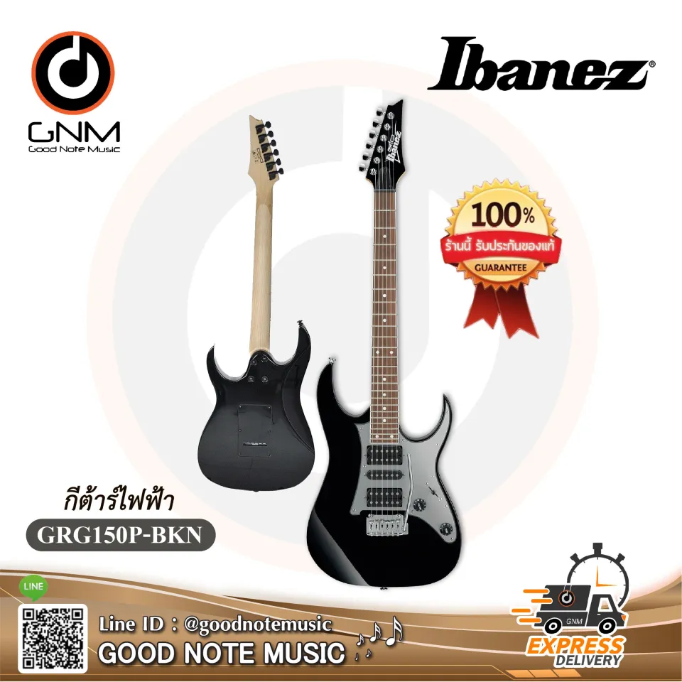 กีตาร์ไฟฟ้า Ibanez รุ่น GRG150P-BKN Black ของแท้ 100% | Lazada.co.th