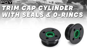 Outboard Trim Cylinder Cap Tilt End Cap 2PCS Compatible with Suzuki Yamaha 4 Cyl 6 Cyl 2 and 4 Stroke 115-300 HP Replace 64e-43821-01-00 48630-92J00 48630-94900