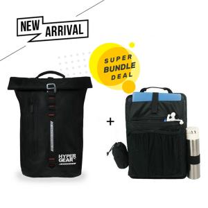 Hypergear Dry Pac Aero 25L (With Fast Slot E) Waterproof Backpack - Black / (1 Year Warranty + Ready Stock ) 100% Original