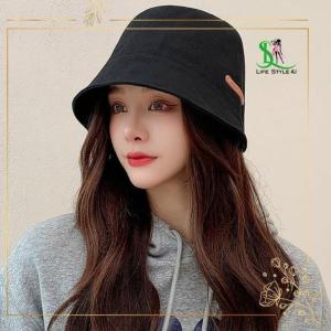 Mũ nón bucket nữ vành cụp mũ tai bèo mũ nữ thời trang Hand Made vành cụp Uzzlang có dây rút - Life Style 4U