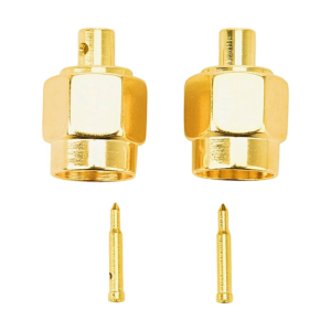 50Pcs Sma males Plugs Solder Mount Connectors Straight 50Ohm Semi-Rigid Cable RF Connectors Sma males RF Coaxial Termination