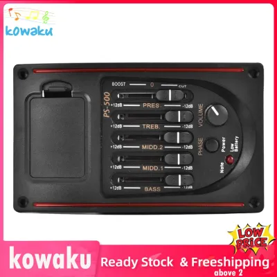 Acoustic Equalizer with Precision Frequency Tuning Pickup Preamp Plastic Musical Instrument Accessory for Guitar Practice