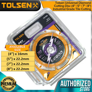 Tolsen Universal Diamond Cutting Disc (4" | 5" | 7" | 8") Industrial Grade Tile Cutting