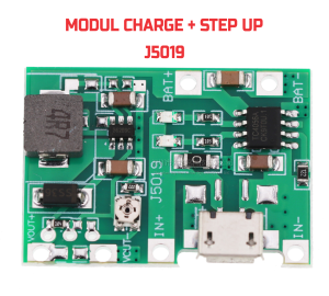Kit Modul Charger Dan Step Up 2A Baterai 18650 Lithium Modul Charger 18650 J5019