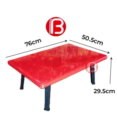 (B BOSS) Plastic Foldable Table Japanese Table Red Table ABC Table Prayer Table KID ABC STUDY TABLE & CHAIR SET/ ABC MEJA & KERUSI BUDAK