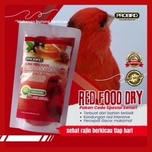 Pakan Burung Kenari Finch Red Dry Food Cede Probird SPESIAL WARNA MERAH