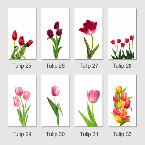 Hiasan Dinding Ruang Tamu Walldecor Kamar Tidur Lukisan Dinding  Pajangan Dinding Tulip 044