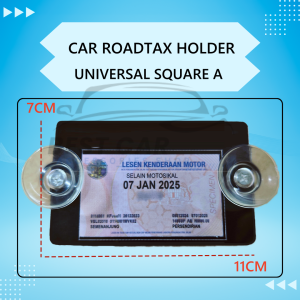 Toyota Alphard Roadtax Holder Acrylic Color With Suction Cup 2024 Version New Size 1pcs