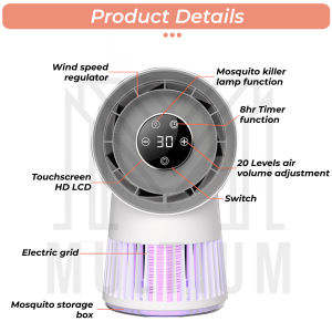 Mosquito Killer Lamp with Fan Mosquito UV Light Lamp |Mosquito Repellent| LED Light Mosquito Killer Lamp| Pest Anti Fly