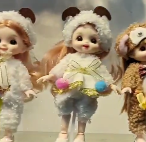 kiểu 16 ~ 17cm Bộ búp bê động vật Trang phục xinh đẹp Ob11 Gsc Doll Dress Phụ béo phì