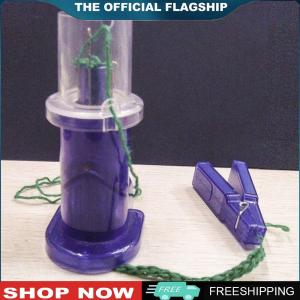 【New Arrival】 Portable Hand-Operated Weaver Knitting Machine for Home Crafts in Bright Green Color with Adjustable Tension