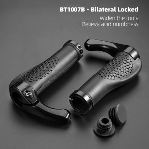 Bicycle Grips Horns Shofar Vice Handlebar Grips Cycling Shockproof Dust-proof Bike Grips Rubber Bilateral Locked