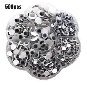 500pcs Mata Boneka Mata Kocak Mata Gerak Googly Eyes