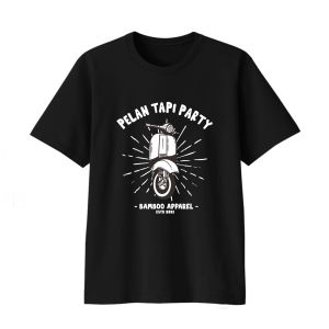 Kaos Pria Distro Simple Keren Bamboo Apparel Pelan Tapi Party
