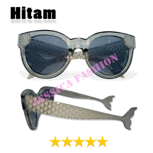 Kacamata Mermaid Warna Jelly Bening Untuk Anak Anak Cewek Cowok Frame Oval Full Bingkai Mika Aman Ringan Kokoh Lucu Unik - FREE CASE