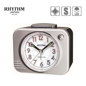 Đồng hồ báo giờ chuông reng Nhật Bản Rhythm CRA827NR66 Kt 10.8 x 9.5 x 6.5cm 250g Vỏ nhựa. Dùng Pin