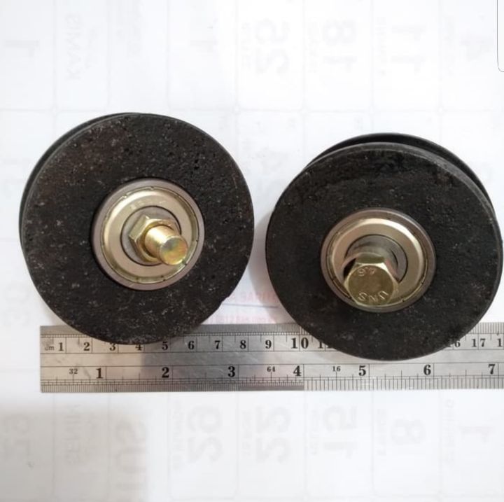 Roda Pagar Rumah 8cm / Roda Pagar Besi 8 cm Kualitas Bagus Bearing Baru