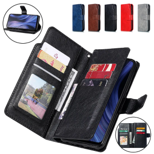 High Grade Wallet Leather Case For Samsung Galaxy S25 Ultra Plus S24 FE S10 5G Flip Cover Card Slots