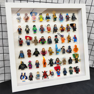 Original innovation 16 inch compatible with Legao bricks minifigure frame wall decoration DIY assembled storage three-dimensional picture frame childrens birthday gift