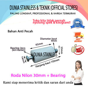 Roda Nilon 30mm + Bearing