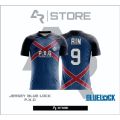Jersey Anime Blue Lock - P.X.G (Paris X Gen) RIN Free/Can Custom Nickname And Back Number. 