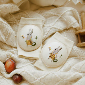 Class A Summer Mesh Baby Knee Pads Protector for Crawling Walking Embroidery Kids Knee Protector 1Pair