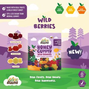 ALAMII PUFFS Snack sehat anak 1 tahun keatas / alamii gummy / permen madu / honey / bergizi / cemilan sehat anak anak / makanan ringan no msg / gurih / snack anti radang