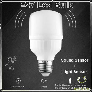 5/15/20/30W E27 Led Bulb Sensor Light Smart Sound Motion Sensor Automatic Light Night Light