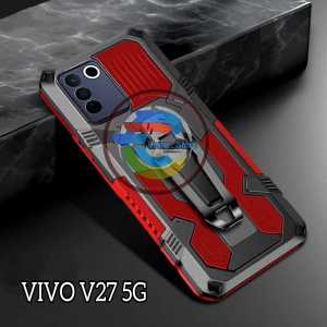 Casing Hp Untuk Vivo V27 5G Hard case Robot Kick stand Armor Belt Clip Terbaru