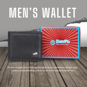 Dompet Pria POLOS+ Box - Dompet Pria D600 Dompet Kartu Dompet Resleting Dompet pendek