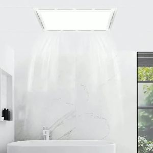 Innovative Bathroom Ventilation System Quiet Exhaust Fan with Built in LEDs to Improve Ambiance and Airflow Efficiency