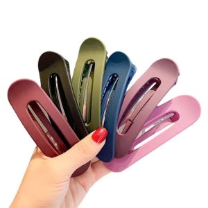 Large Frosted Hollow Hair Clips Hairdressing Braiding Clip Hairpins Barrettes Makeup Washing Face Duckbill Clip Hair Styling Tool
