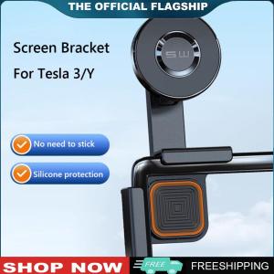 【New Arrival】 ที่วางโทรศัพท์ในรถแม่เหล็กสำหรับ Tesla Model 3 และ Y สายแม่เหล็กแรงสูง ติดตั้งง่าย ปรับมุมได้ตามต้องการ