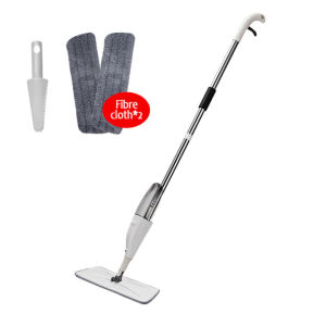 [Ready Stock] Spray Mop Magic Cleaning Mops Free Hand Spin Cleaning Microfiber Mop with Bucket Flat Squeeze Spray Mop Home Kitchen Floor Clean Tools Mop 拖把