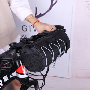 [NEW] Front Tube Cycling Bag Waterproof Cycling Mobile Phone Bag Large Capacity Equipment Accessories Storage Front Trunk Pannier Pack