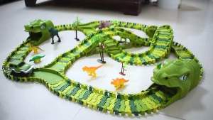 Bộ đồ chơi đường ray khủng long tự lắp ráp 240 pcs-bộ lắp ráp đường đua otô khủng long-đồ chơi lắp ghép đường ray khủng Long lớn-đồ chơi giáo dục-đồ chơi đường tàuđường rayotô khủng Long cho bé.