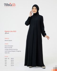 NIBRAS GAMIS LITE 022 TERBARU DRESS KEKINIAN DAILY CASUAL KULIAH KONDANGAN PREMIUM TERMURAH