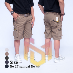 Celana Cargo Pendek Pria Size 27 - 38