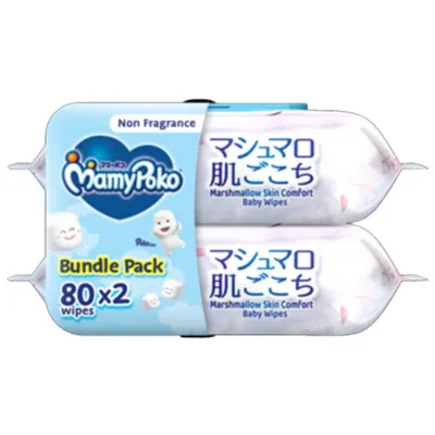 MAMYPOKO BABY WIPES (FRAGRANCE)/(NON FRAGRANCE) 80S/80Sx2