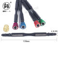 Mũi vít Nhật Bản PH2 dài 100mm Fukuoka đa năng trợ lực, đầu mũi bắn vít 2 đầu 4 cạnh bake có vòng nam châm từ tính siêu hít, mũi bắt vít PH2x100mm thép S2 siêu cứng, chống tòe, mũi bắt vít mũi dù, đầu bắt vít tới hạn cao cấp. 
