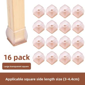 [Original 24 hours delivery] 16Pcs Silicone Chair Leg Cover Non-slip Furniture Feet Caps Round Table Foot Protector Pad Floor Safely Mat