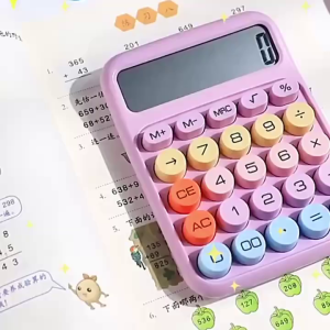 Utopia เครื่องคิดเลข 12 หลัก คิด เลข หน้าจอขนาดใหญ่ ลายจุด สําหรับโรงเรียน และสํานักงาน Dopamine Calculator