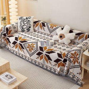 Nordic Sofa Blanket Soft Sofa Towel Knitted Throw Throw Blanket Sofa Cover Boho Sofa Double-sided Use Blanket