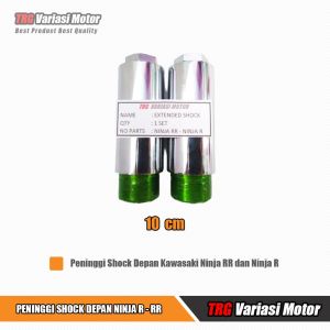 Peninggi Shock Depan Ninja RR Ninja R TRG Bahan Besi Baja Utuh Panjang Total 10 cm Menambah Tinggi 7 cm