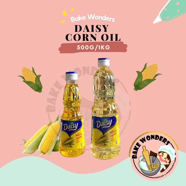 Daisy Corn Oil [1KG/500G]/Corn Oil/Daisy Oil/Minyak Jagung/Omega 6 Oil