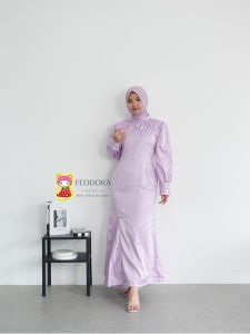 Feodora fashion / Maxi Naura / dress gamis lebaran / fashion muslim / gamis kondangan (GOOD QUALITY)