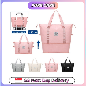 【Pure Care】 Expandable Travel Duffle Bag | Wet-Dry Separation & Large Capacity