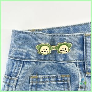 Mexin 1ชุด ตะขอปรับกางเกง แบบหัวเข็ม หัวเข็มขัดปรับเอว หน้าอิโมจิ Fashion Pins